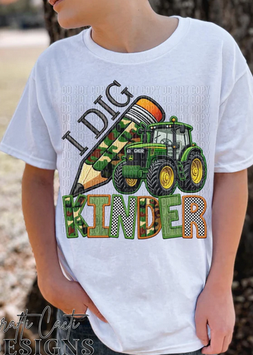 I Dig Grades Tractor Camo Pencil Collection