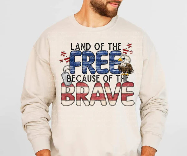 Land of the Free with Eagle