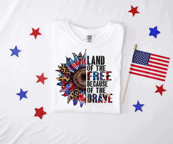 Land of the Free Because of the Brave Sunflower