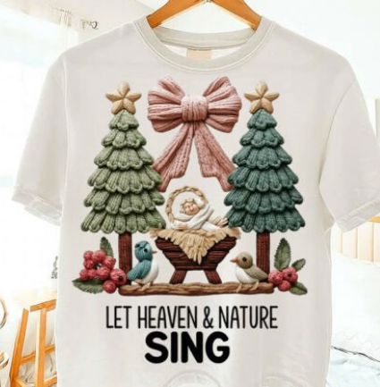 Faux Yarn Crochet Let Heaven and Nature Sing