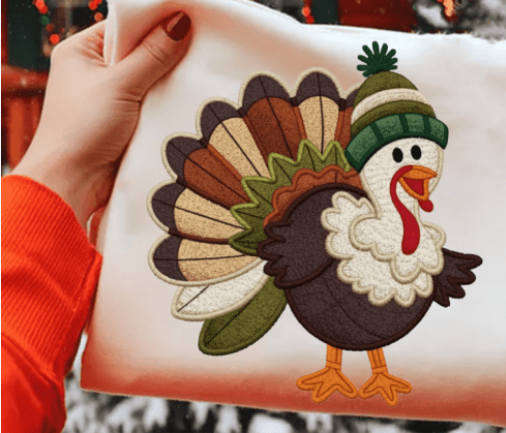 Latch Hook Yarn Faux Crochet Turkey