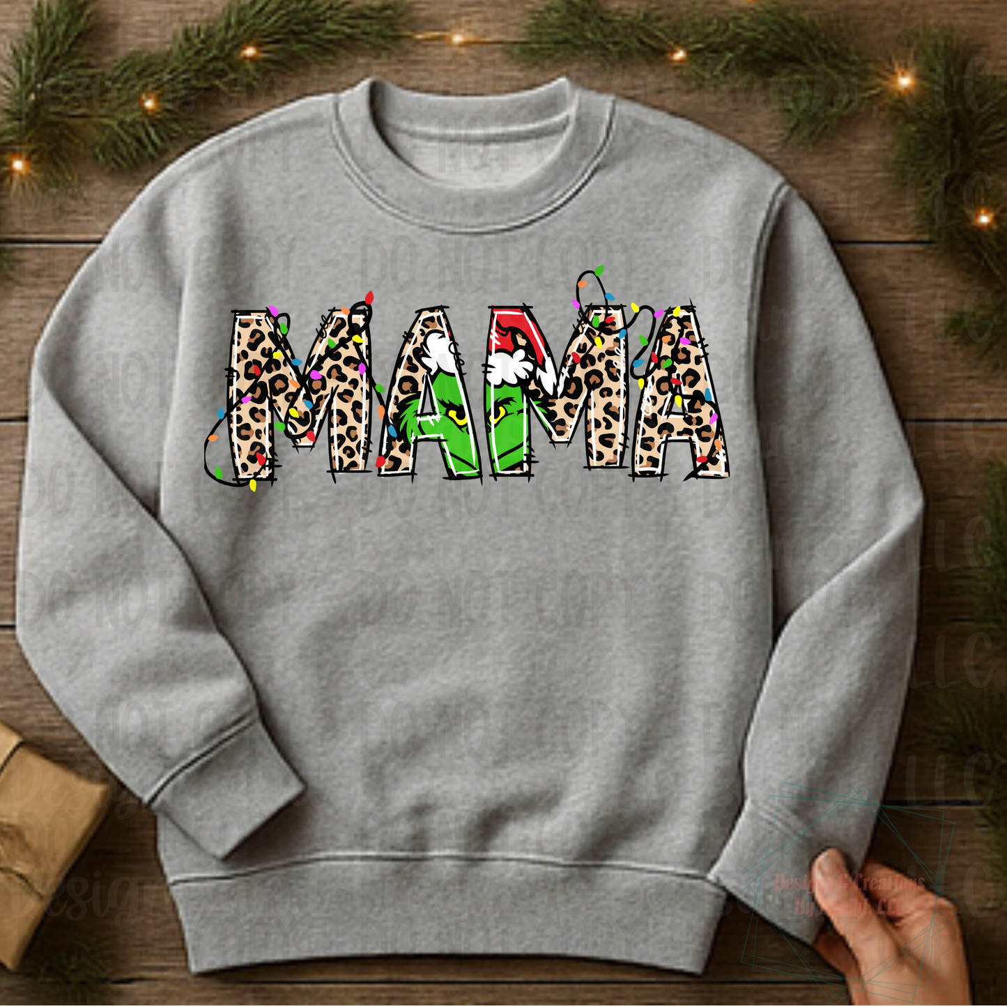 Leopard Mama Green Guy Christmas