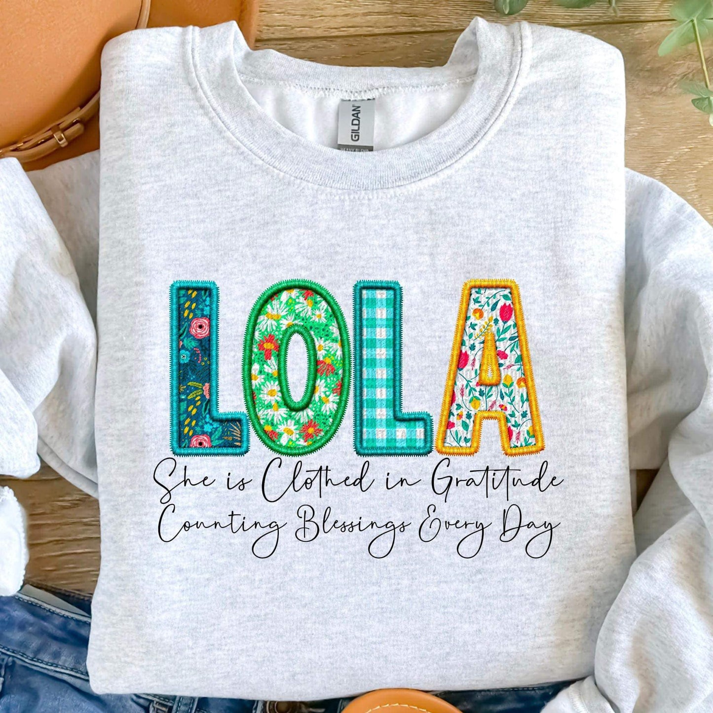 Serape and Plaid Faux Fabric/Embroidery Titles