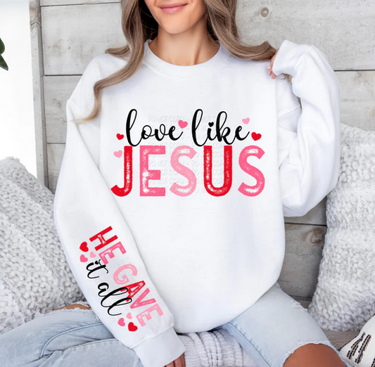 Love Like Jesus Pink Red Collection