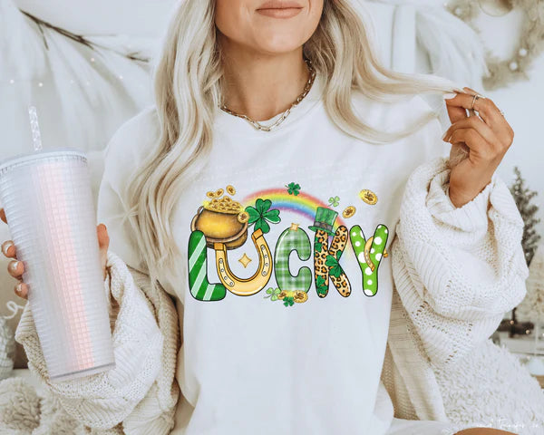 Lucky with Leopard and Pot of Gold