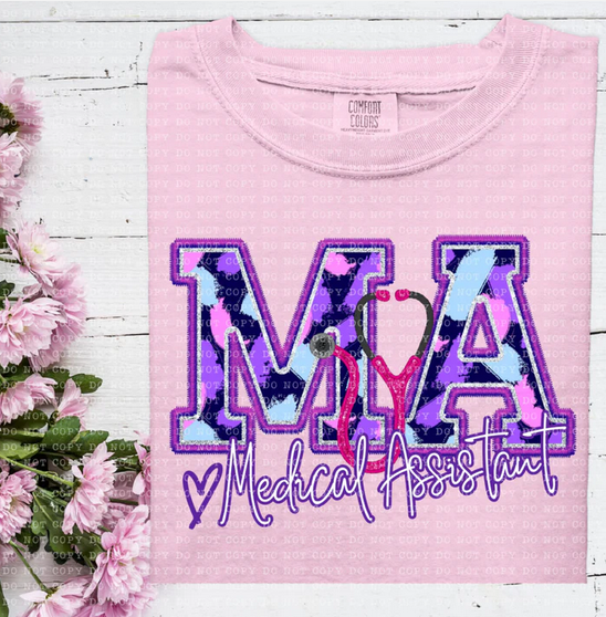 Purple Brushstrokes Healthcare Collection