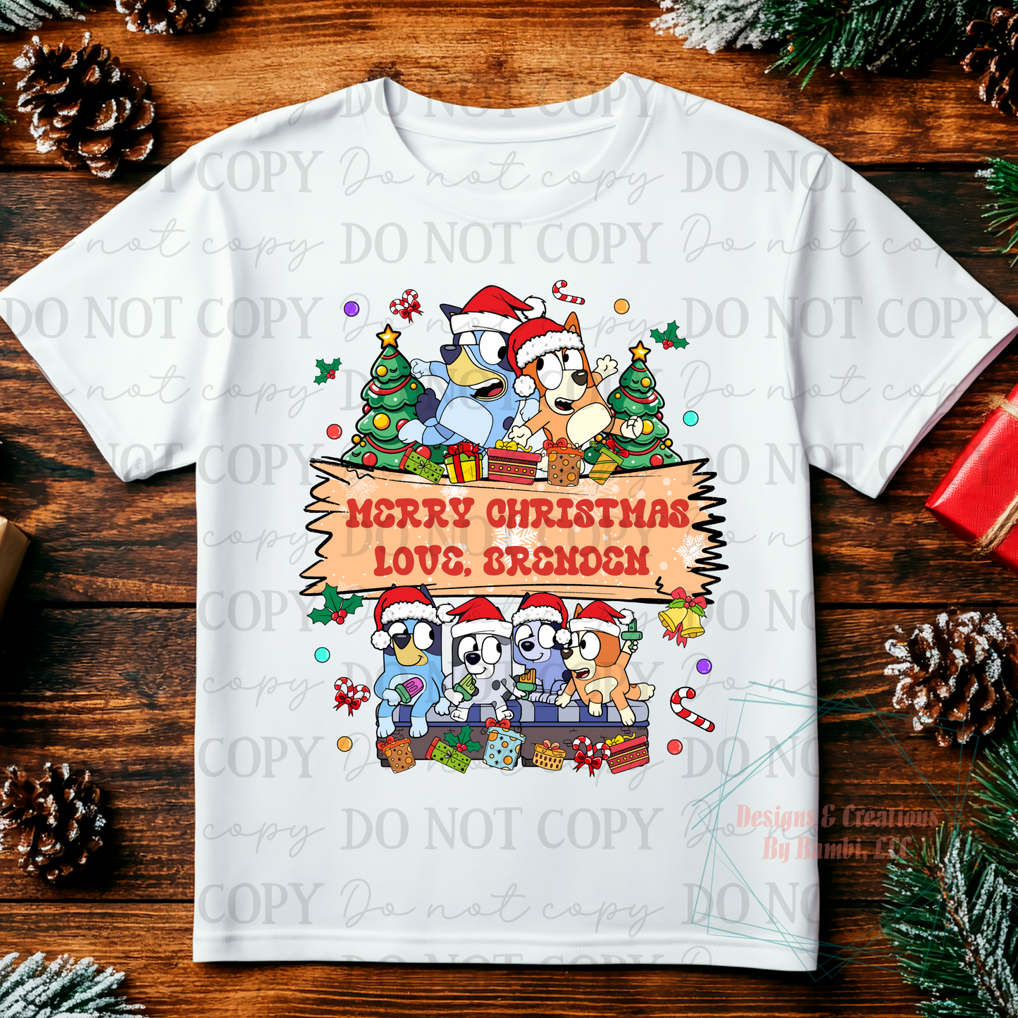 Personalized Blue Christmas Collection