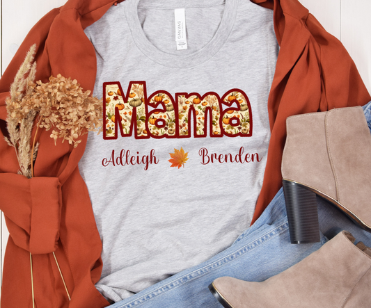 Fall Personalization Adult Names Design