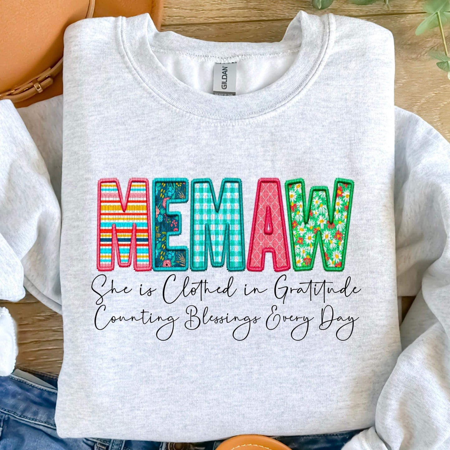 Serape and Plaid Faux Fabric/Embroidery Titles