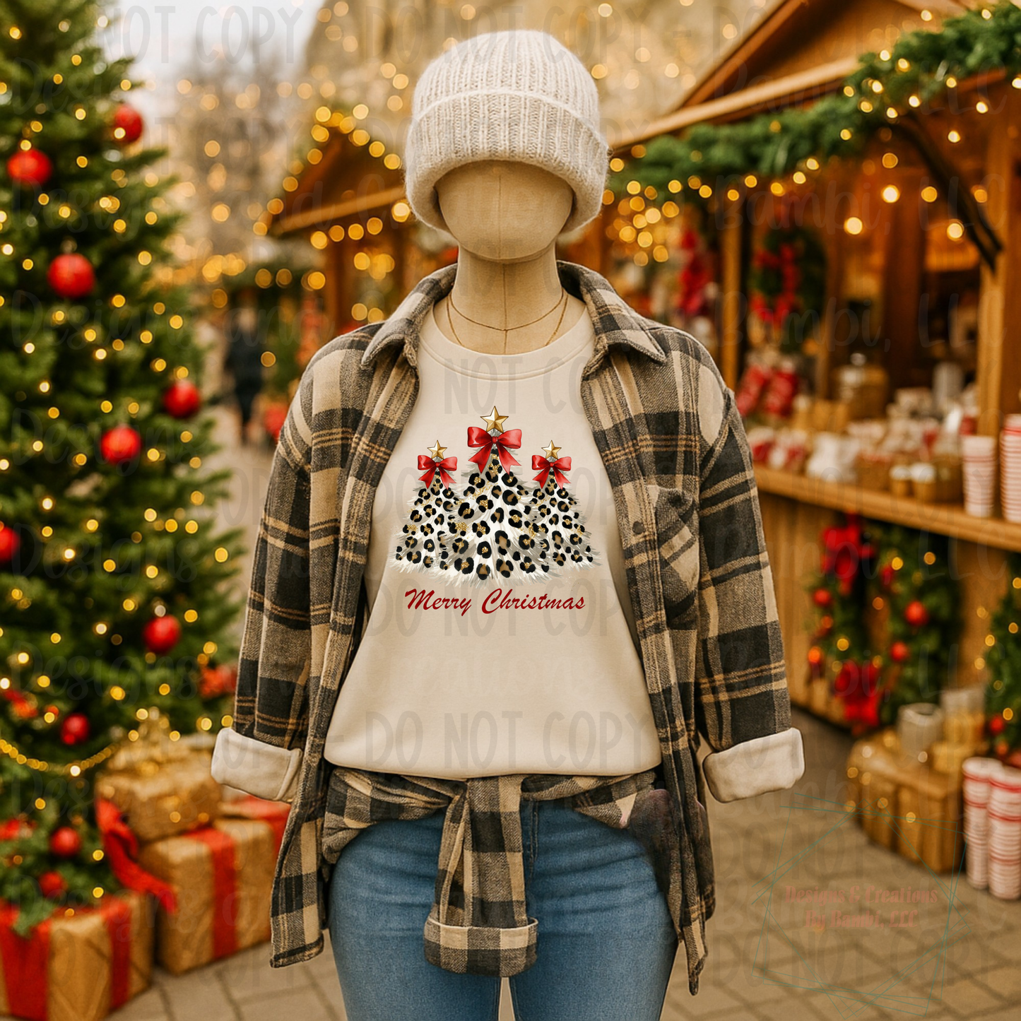 Merry Trio Tree Christmas