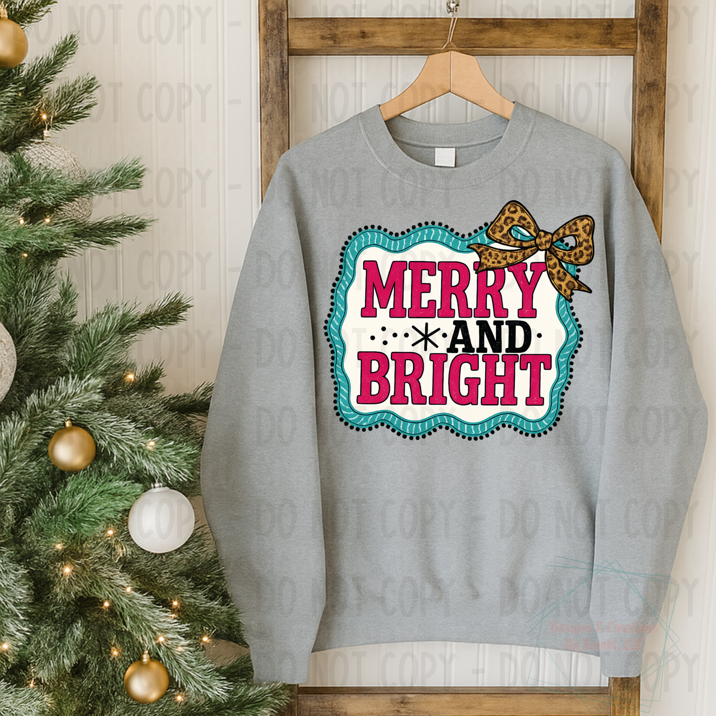 Merry and Bright Pink with Turquoise