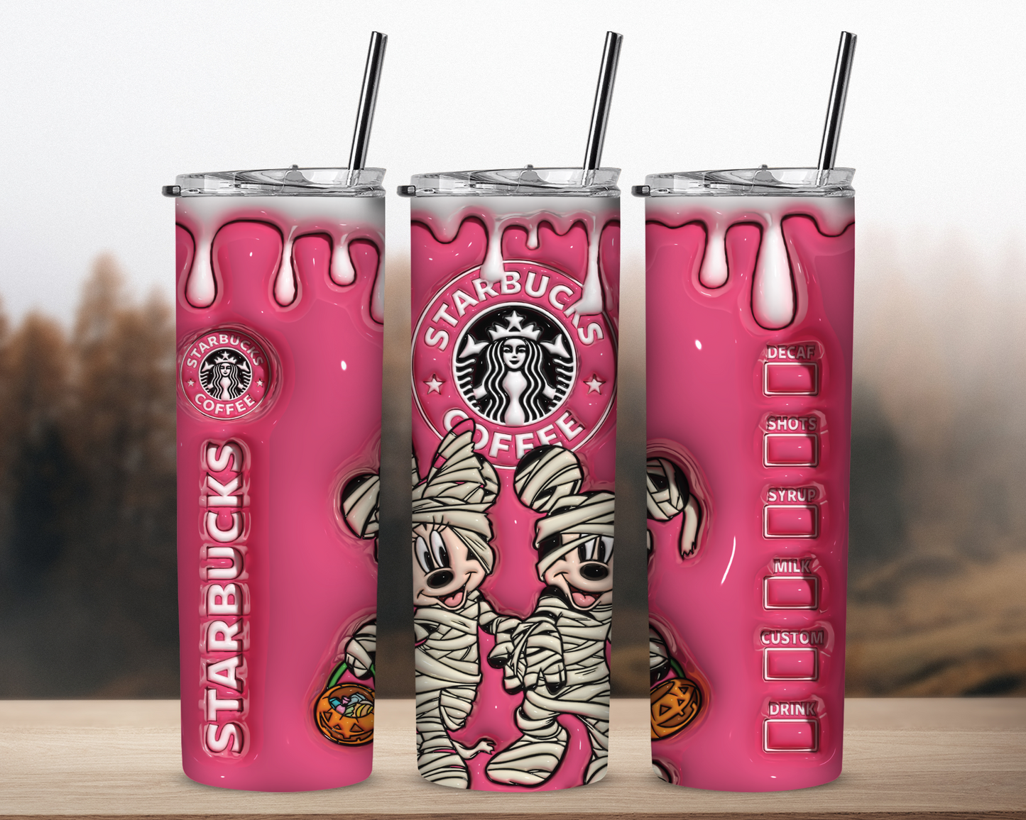 It's a Mummy Kind of Day 20 oz Sublimation 3D Puff Tumbler