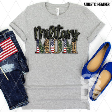 Military Mom with Leopard and Camo