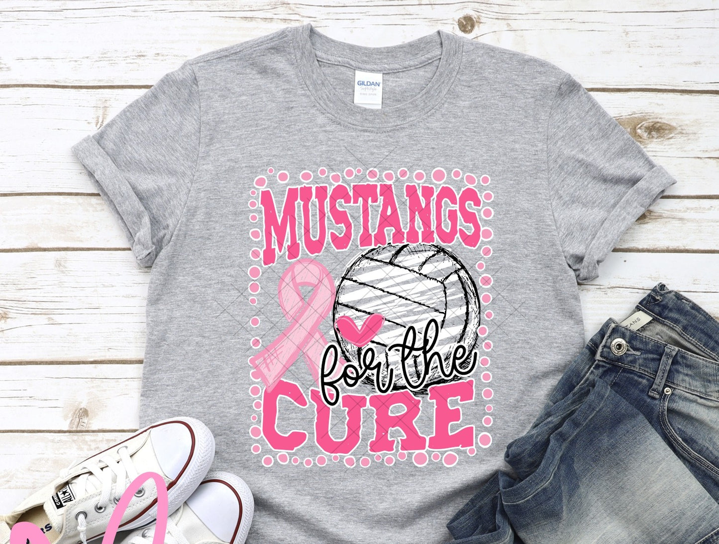 For The Cure Volleyball Pink Ribbon Mascot Collection
