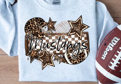 Leopard Football Frame and Stars Mascots Collection