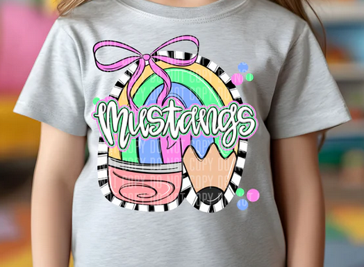 Preppy Pencil Pink Bow Mascots Collection