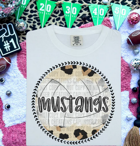 Leopard Volleyball Background Mascots Collection