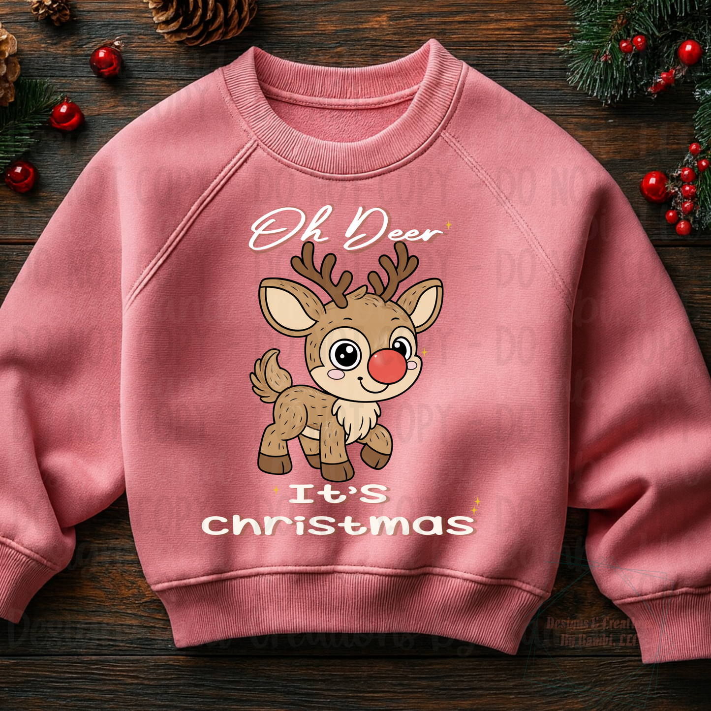 Oh Deer It's Christmas Reindeer