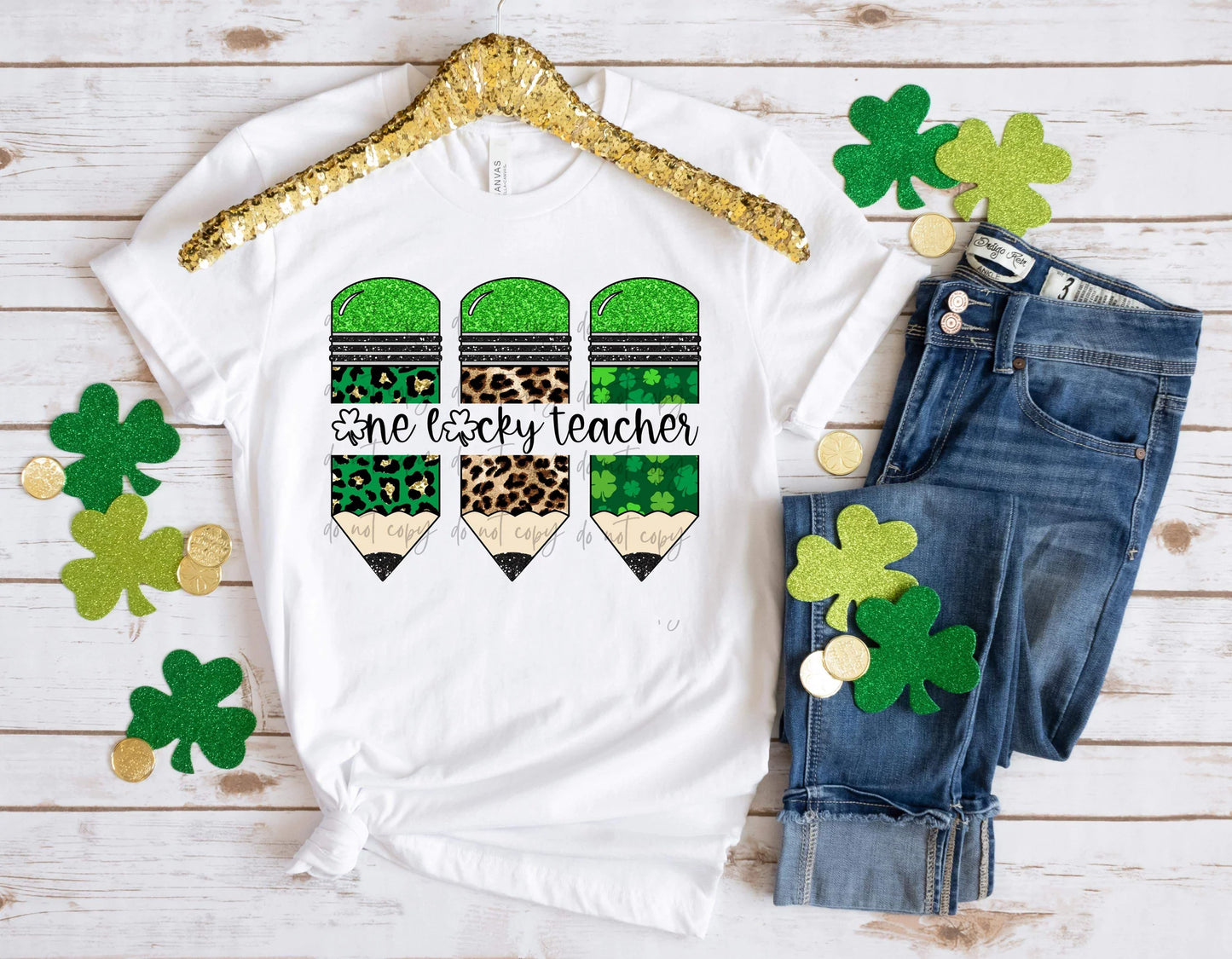 One Lucky Teacher with Pencils