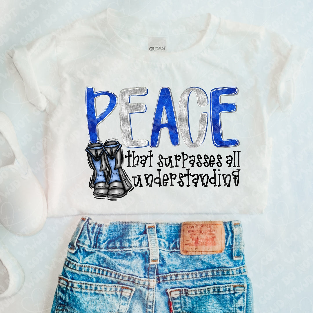 Peace Blue Font