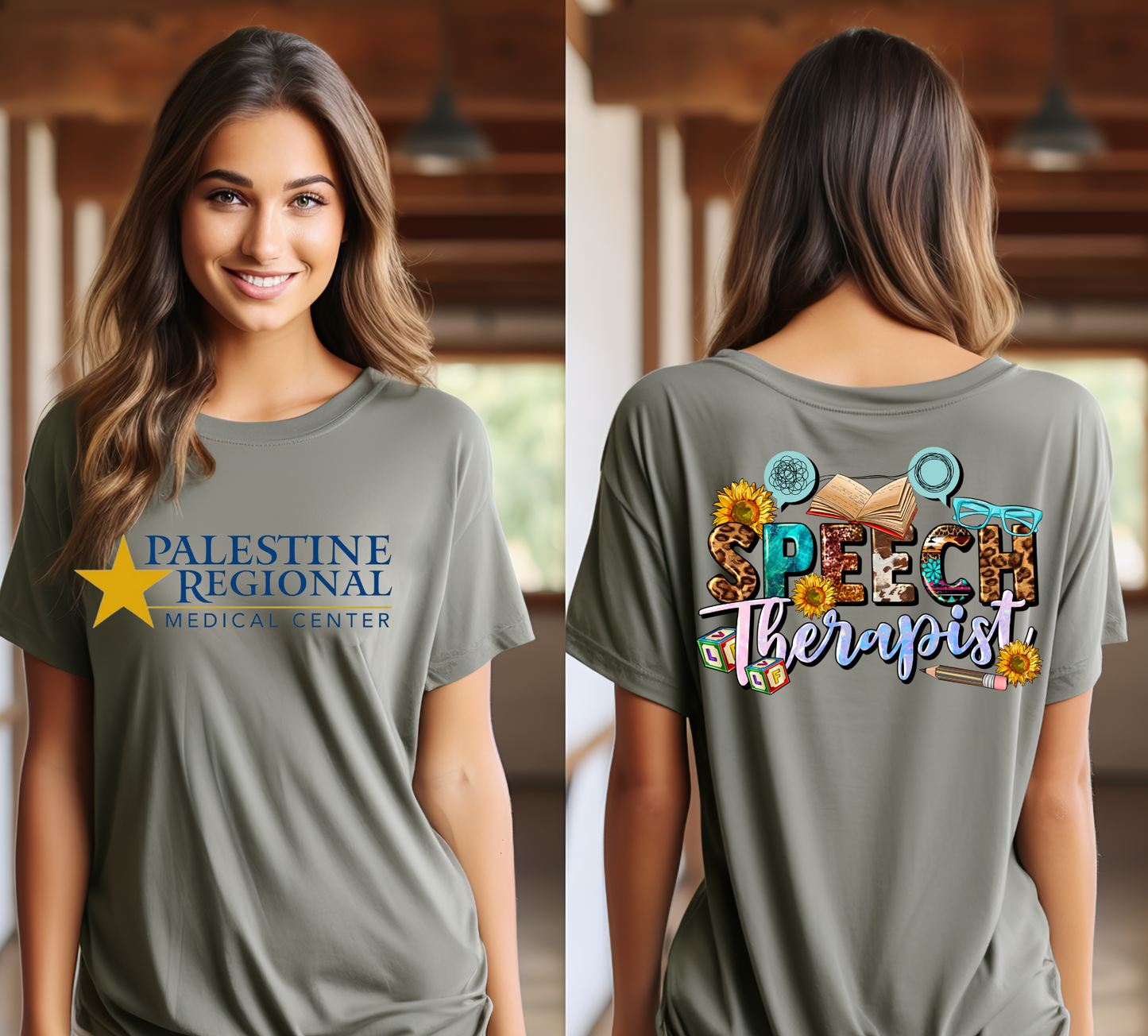 PRMC Multi Patterned Speech Therapist with Leopard