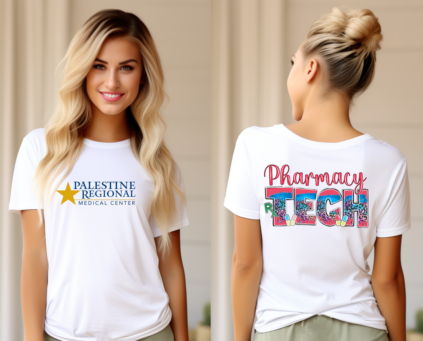 PRMC Pharmacy Tech Multi Color Leopard