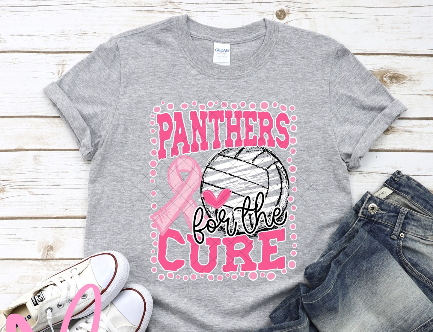For The Cure Volleyball Pink Ribbon Mascot Collection
