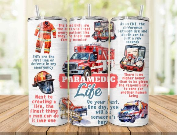 Paramedic Life Sublimation Tumbler