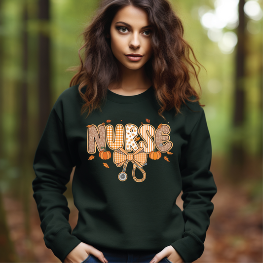 Preppy Autumn/Fall Multi Patterned Nurse