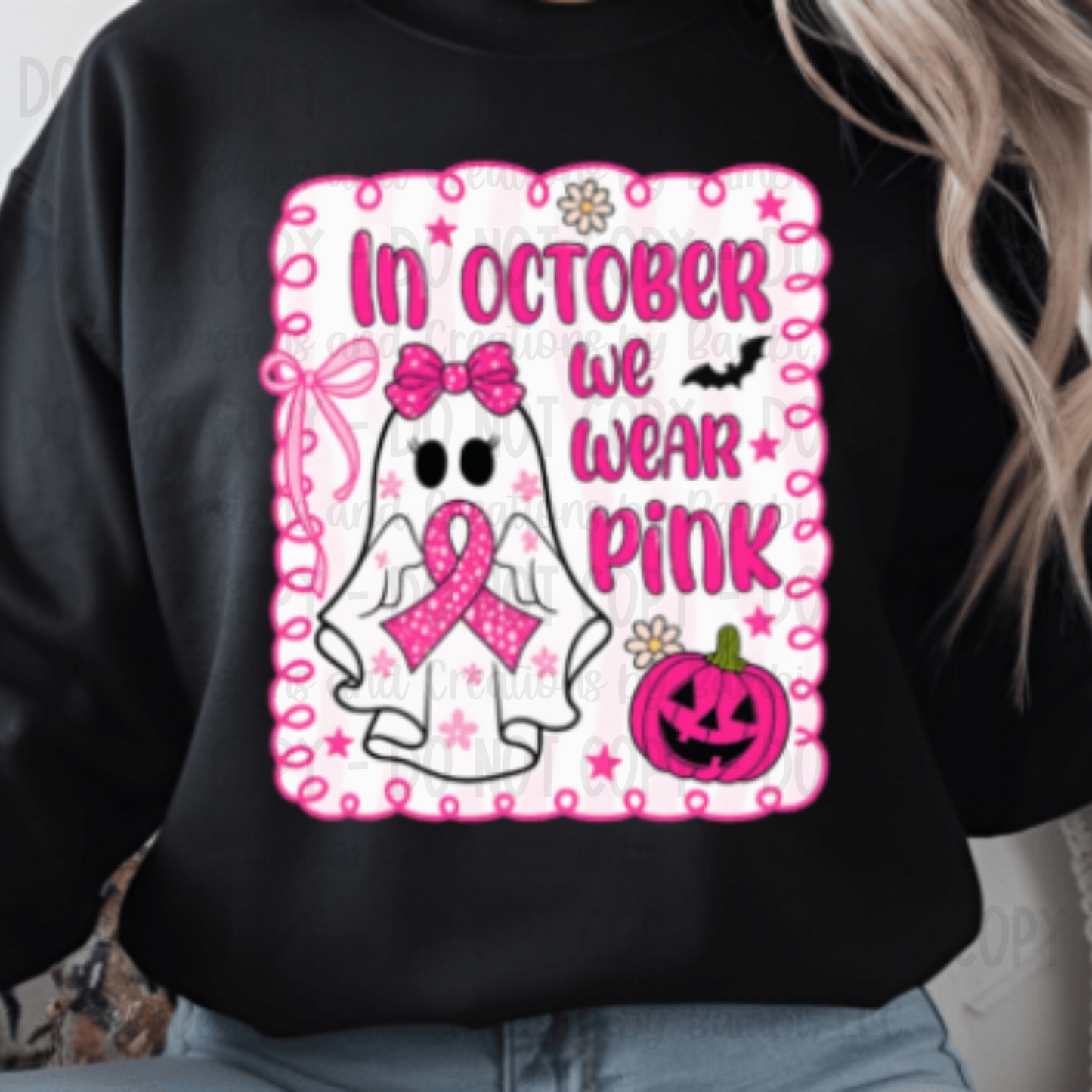 Preppy In October We Wear Pink Breast Cancer