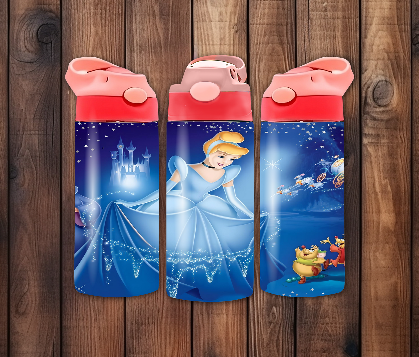 Princess Cinderella Flip Top Tumbler