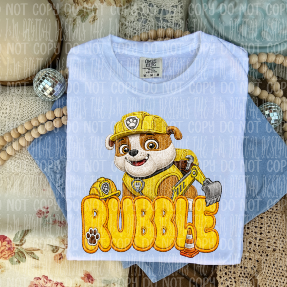 Faux Embroidery Rubble PP