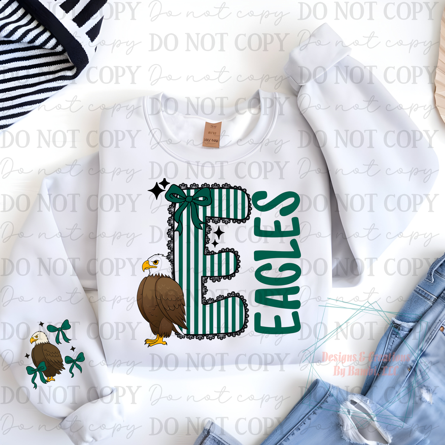 Seersucker Eagles with Sleeve