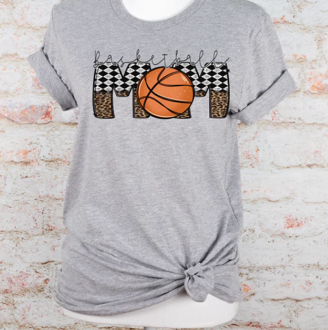 Basketball Mom with Leopard