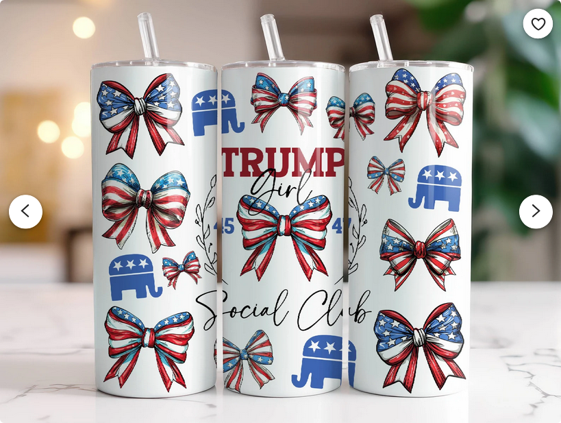 Trump Girl Social Club Sublimation Tumbler