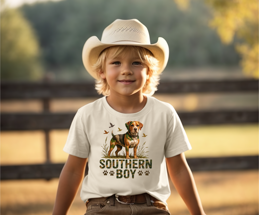 Southern Boy Camouflage and Dog