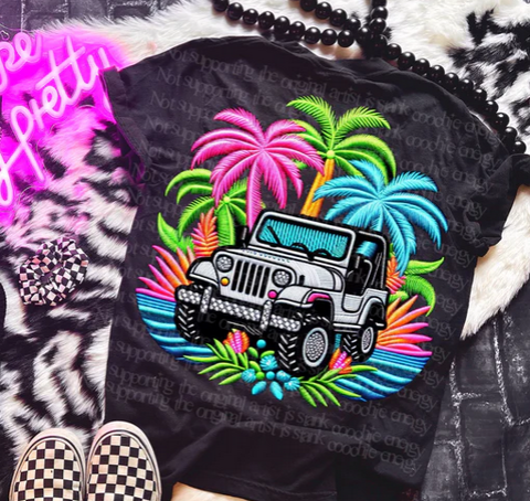 Sparkly J With Palm Trees