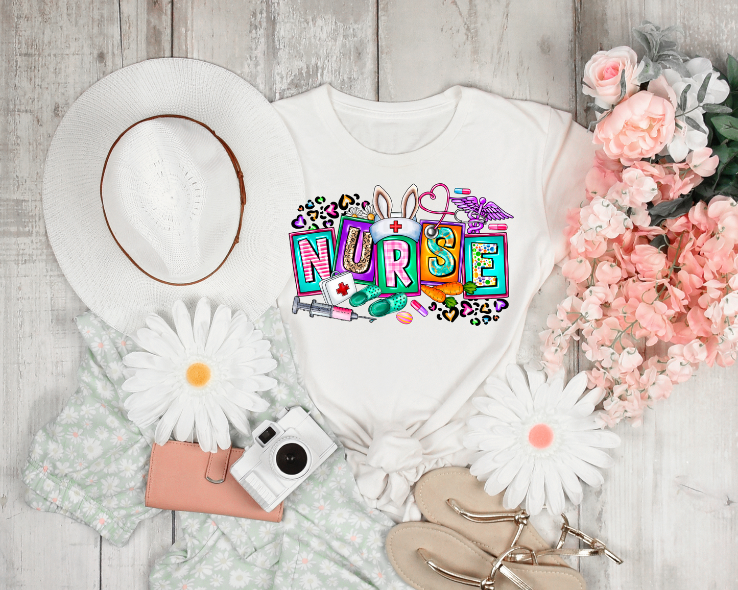 Easter Nurse Block Letters