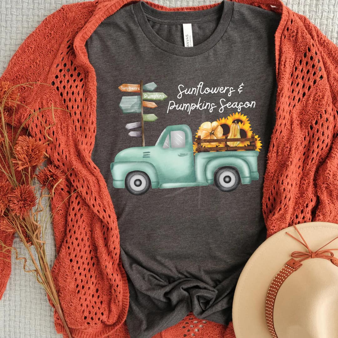 Sunflowers and Pumpkin Season