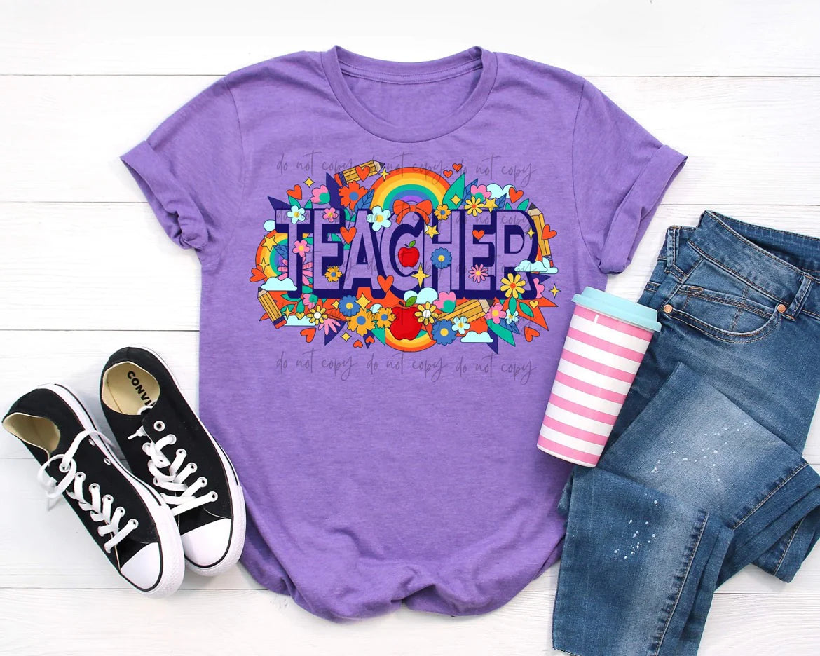 Retro Floral Rainbow Grades Collection