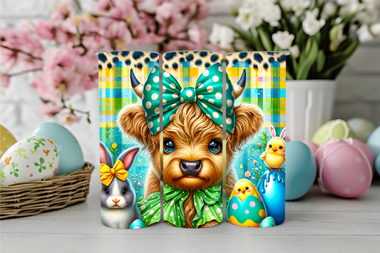 Easter Highland Cow Tumblers