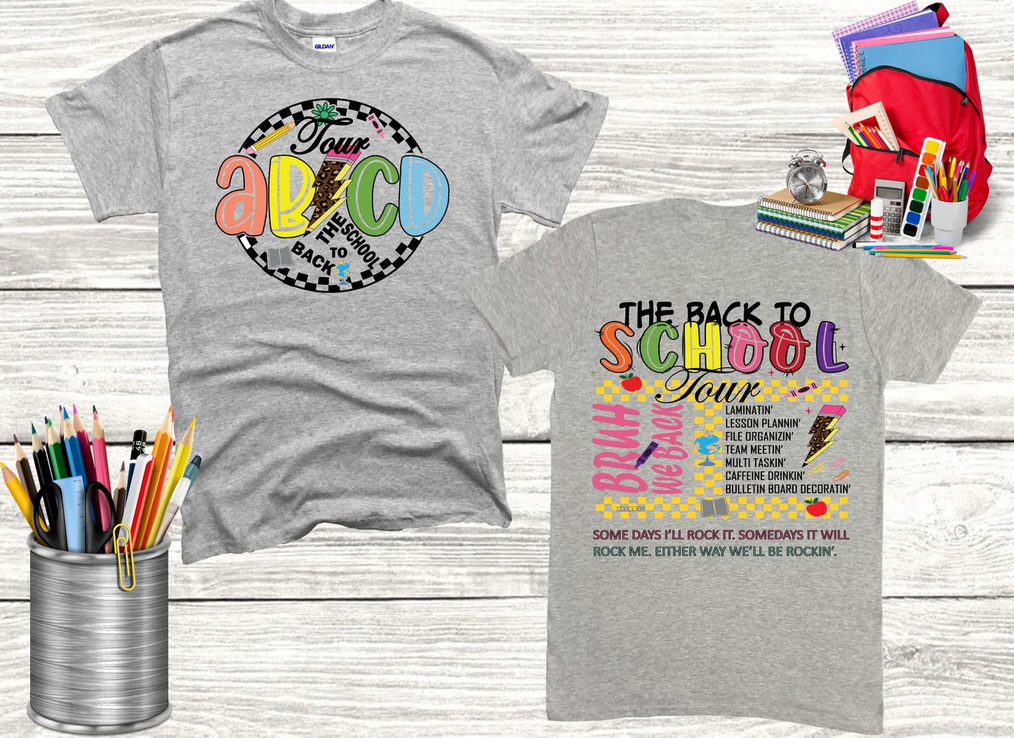 The Back To School Tour with Lightening Bolt Front/Back