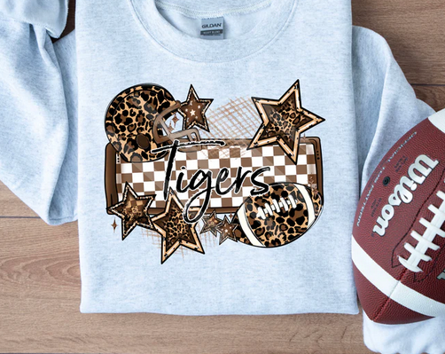 Leopard Football Frame and Stars Mascots Collection
