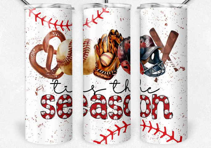 Tis The Season Baseball Sublimation Tumbler