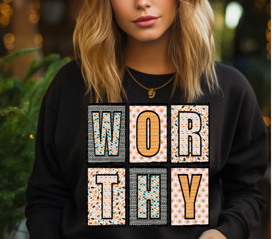 Worthy Blocked Letters