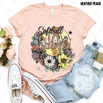 Western Floral Softball Mom