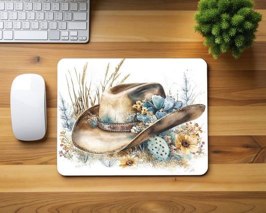 Western Hat Mouse Pad