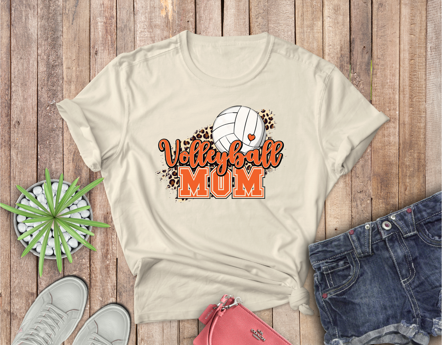 Volleyball Mom in Westwood Panther Colors