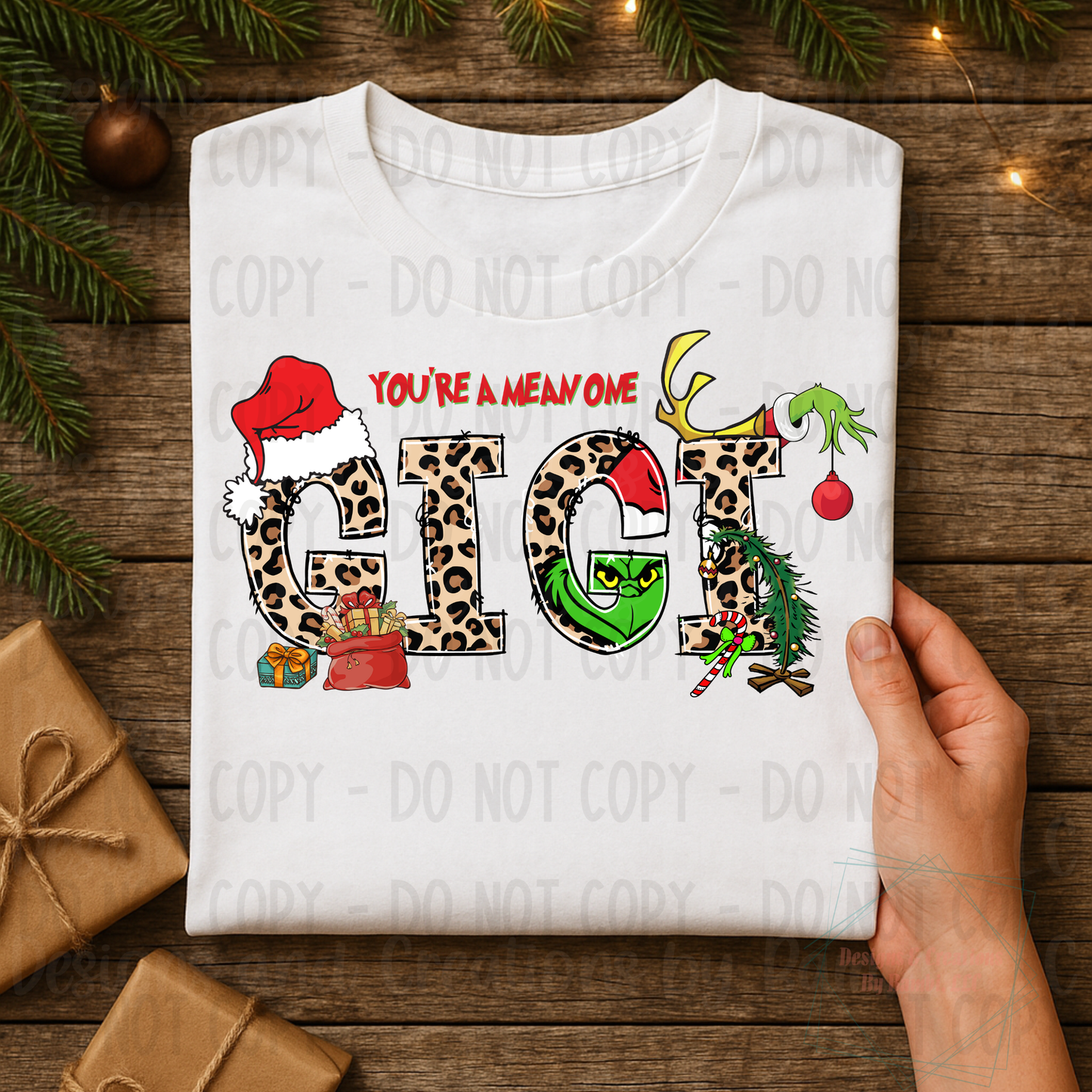 You're A Mean One Gigi Leopard Christmas