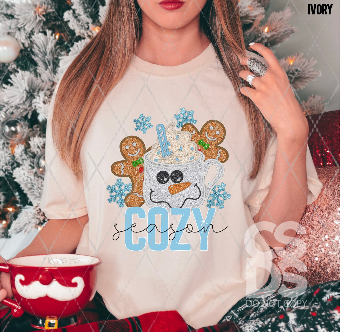 Cozy Season with Faux Sequin Snowman